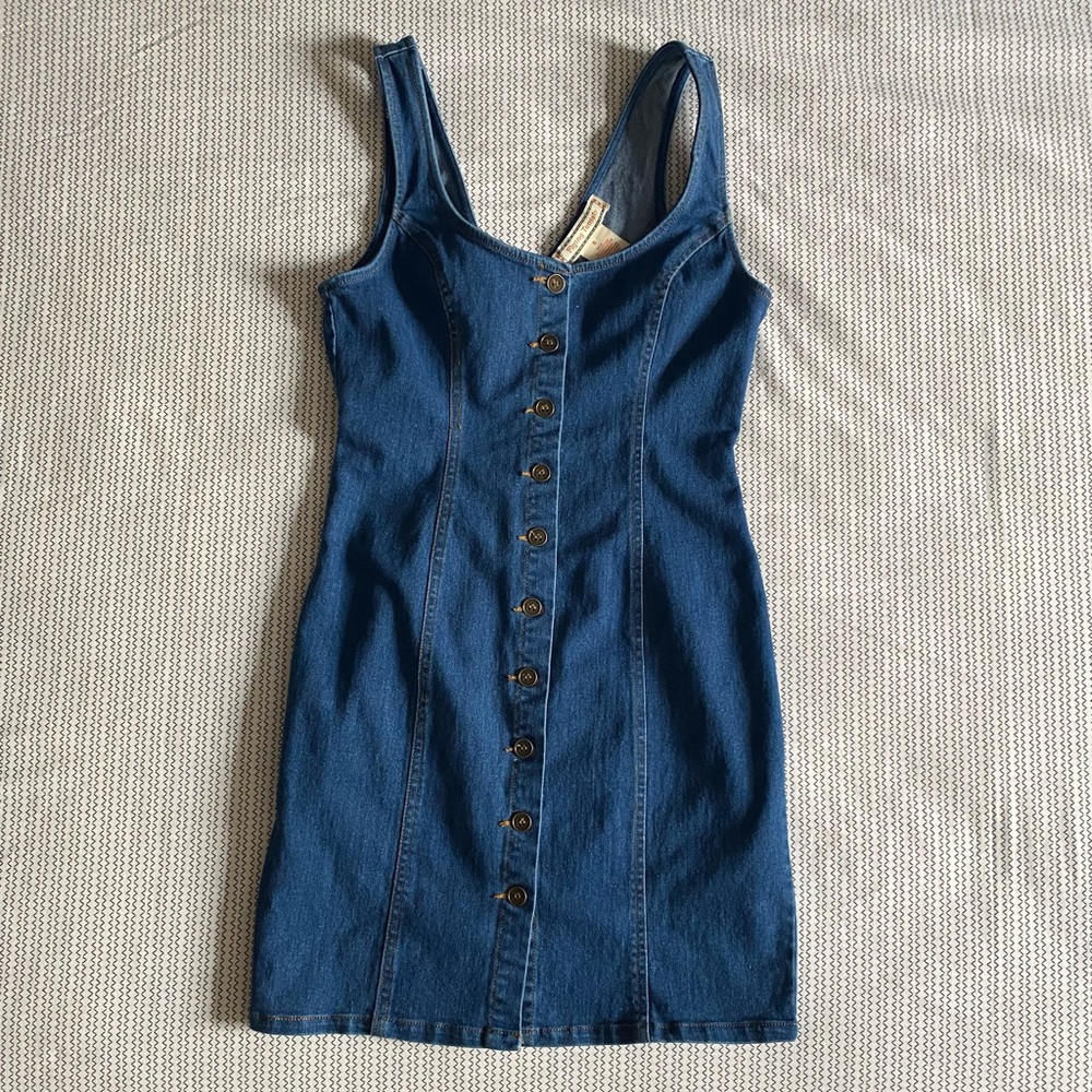 Flying Tomato Denim Dress. Size-Small. Code-C0009